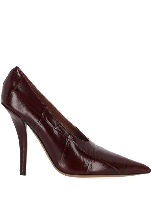 Bordeaux red crocodile effect pump PARIS TEXAS | PX1344XCOSMROUGE NOIR